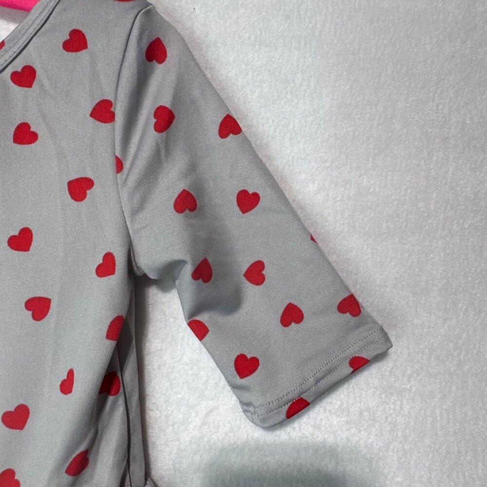 Dotdotsmile Dress Size 2T Gray with Red Hearts New With Tags - Picture 3 of 7